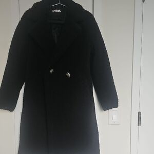 Apparis Black Faux Shearling Coat